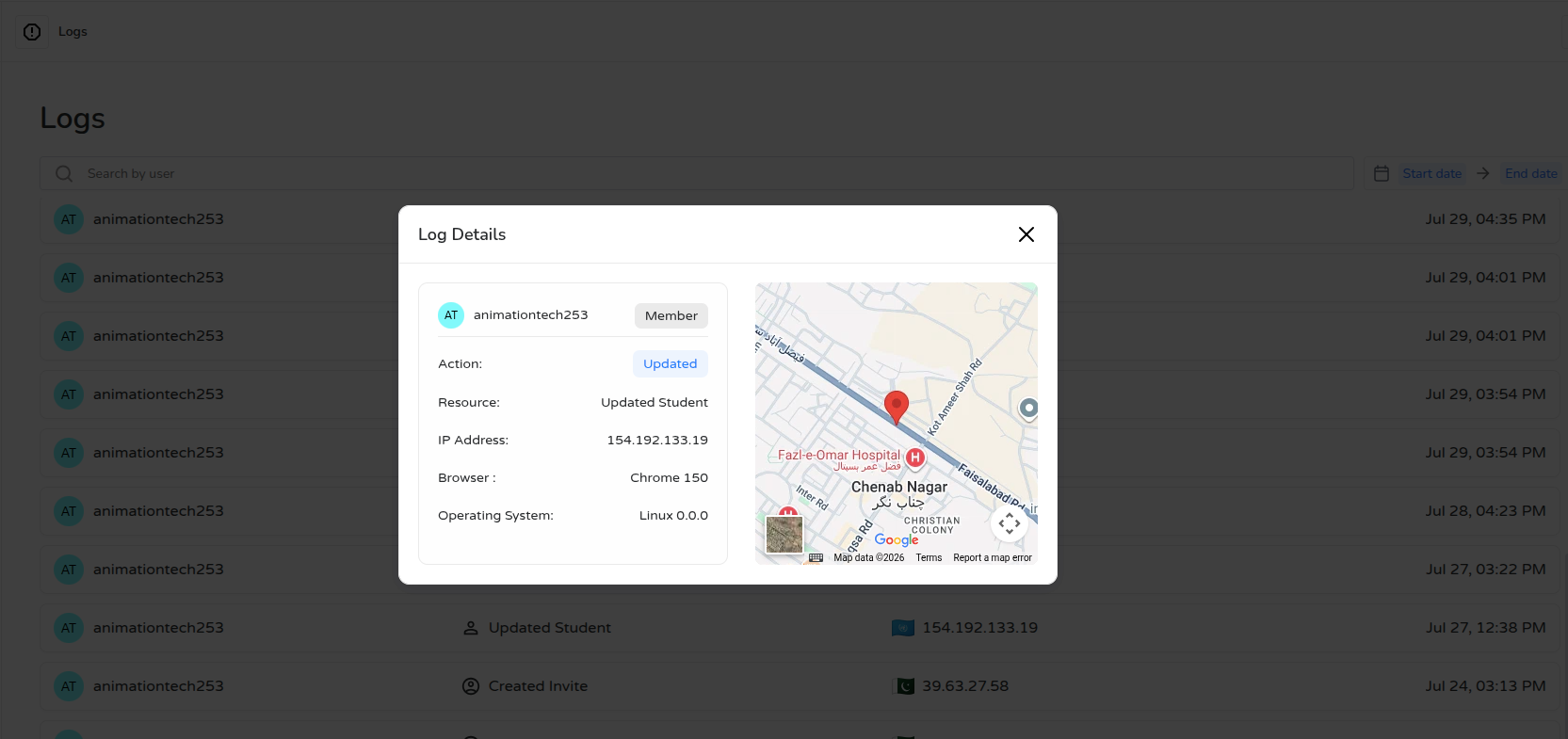 Location Lookup