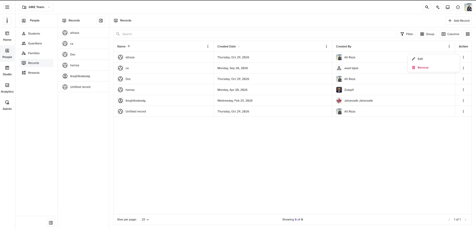 Dashboard