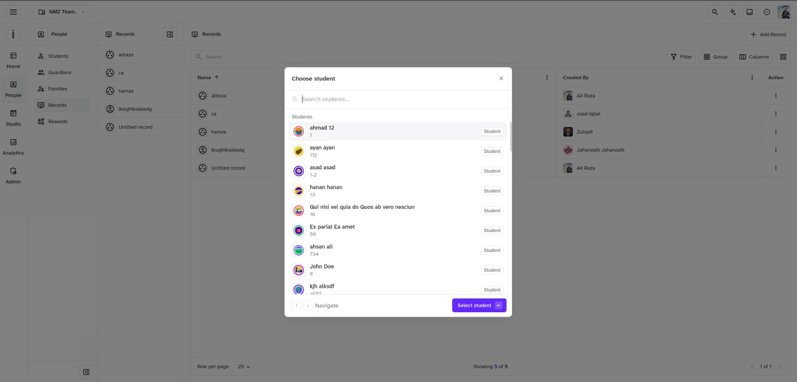 Dashboard