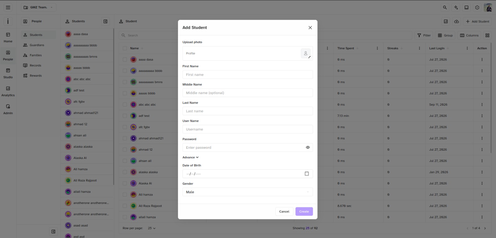 Dashboard
