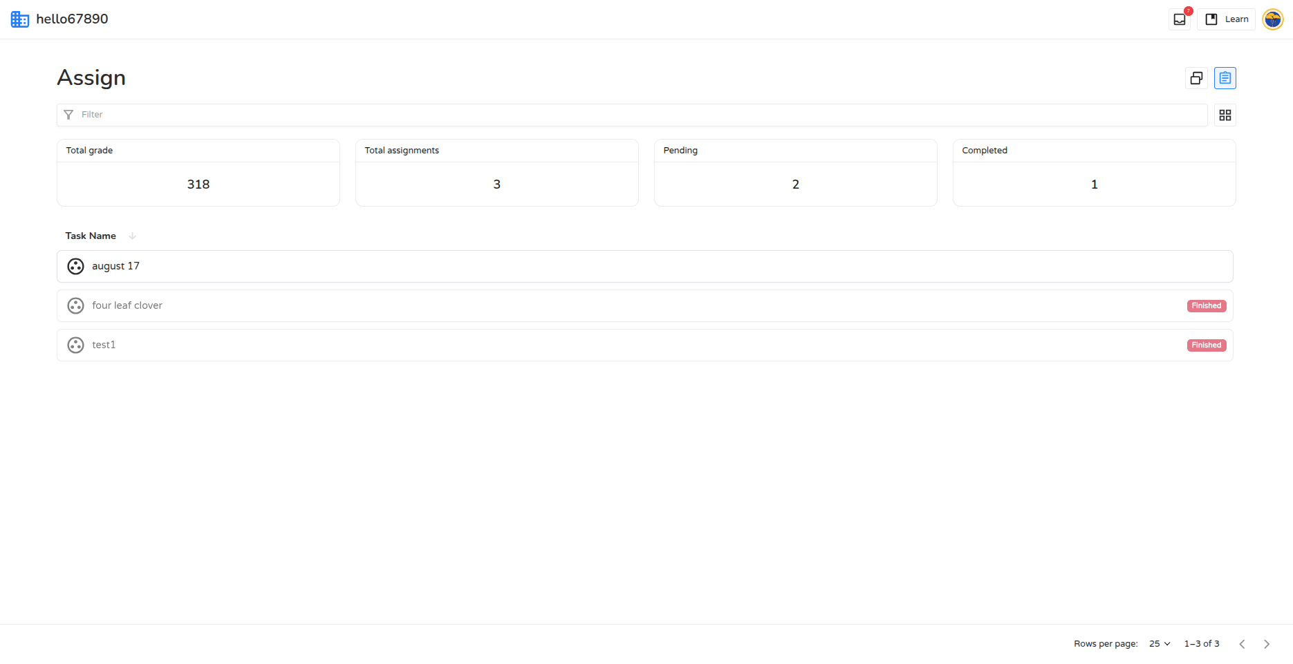 Assign tab in the Inbox